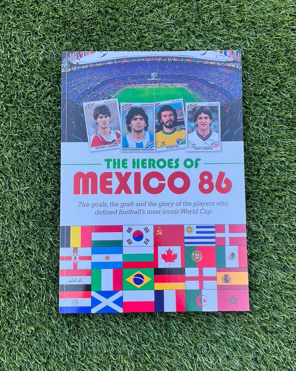 Mexico86HQ's tweet photo. What happened to the stars of your Mexico 86 sticker album? As the World Cup returns to the Azteca, The Heroes of Mexico 86 book tells the full story of those players you swapped and stuck in 40 years ago. Get yours today... or casually mention it before Father's Day! 👀