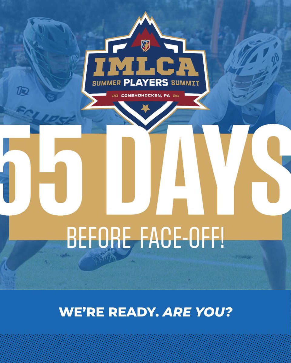 IMLCACoaches's tweet photo. The countdown is on! 5️⃣5️⃣ days until the first ever IMLCA Summer Players Summit! July 9-10, 2026!  We’re ready, are you??
 #SummerPlayersSummit #2026summer #IMLCA https://t.co/49hZWkYsX3
