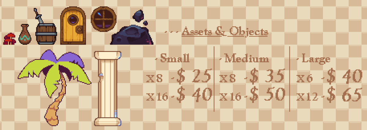 BronznTelescope's tweet photo. - Pixelart Commissions! -
You can contact me through DMs &amp; ask for my discord for convenience : ] 
Prices and amount of sprites can be arranged! https://t.co/WEdYQkDFcI