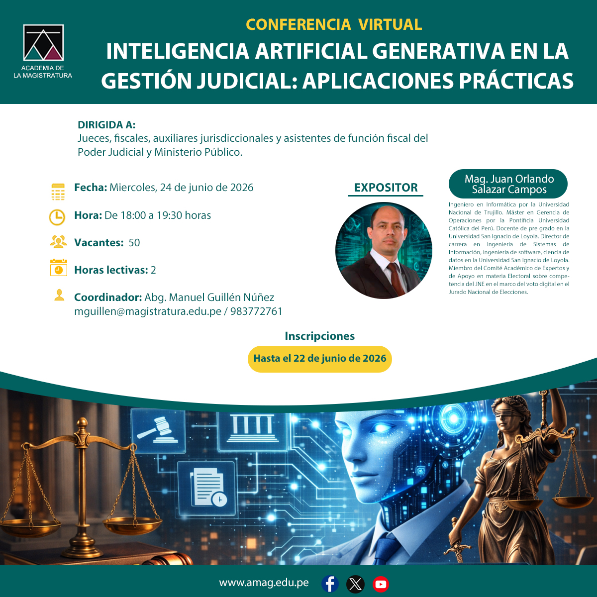Academia de la Magistratura tweet media