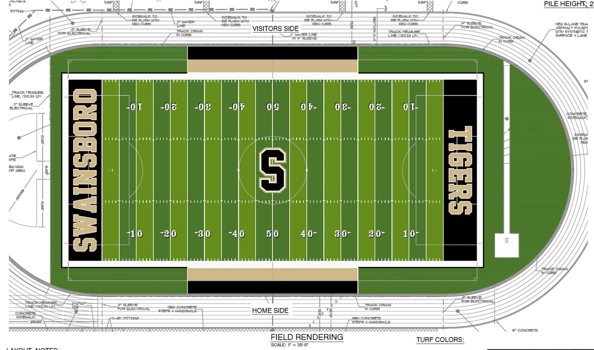 STCFieldBuilder's tweet photo. Synthetic turf installation has begun on the new stadium field at Swainsboro High School. The comprehensive athletic facility renovations by Sports Turf encompass a new synthetic running track and field event areas, baseball field, softball field, and dedicated practice field.
-
#SwainsboroTigers #GoTigers #SHStigers #tigernation #EmanuelCounty