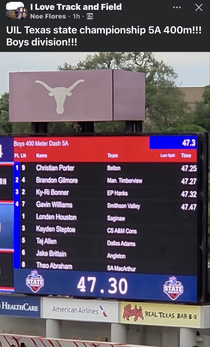 YISDAthletics1's tweet photo. Congratulations Ky-Ri @HanksXC_TF! Bronze at the State Track and Field Championship. We’re all proud of you and your accomplishments! Outstanding season. @DeXavierluke @YsletaISD https://t.co/bC01rN04Op