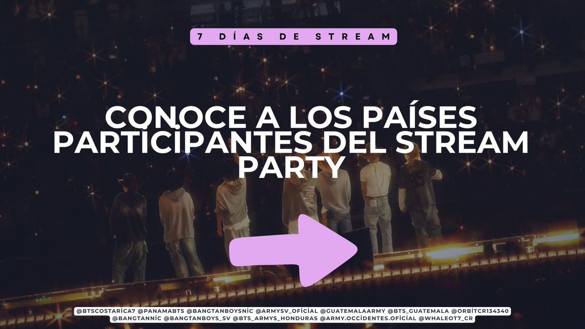 BTS_Guatemala's tweet photo. Durante años Centroamérica ha estado presente en cada comeback, cada stream y cada meta… ahora llegó el momento de unirnos como región.

Distintas fanbases y un mismo objetivo: demostrar la fuerza de ARMY centroamerica. 💜

Por 7 días estaremos realizando dinámicas y...

(1/4)🧵 https://t.co/WM7XRkq7BA