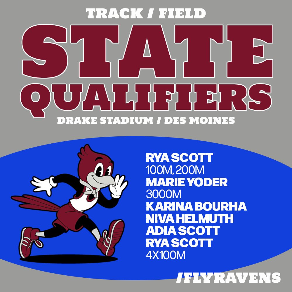 gohillcrest's tweet photo. ⚡️ Congrats to our track and field athletes who have qualified for the State Meet in Des Moines. Your hard work has paid off. 🔥 We're proud of you and can't wait to see you shine on the Blue Oval next Thursday-Saturday, May 21-23! #flyravens https://t.co/myosBqYq70