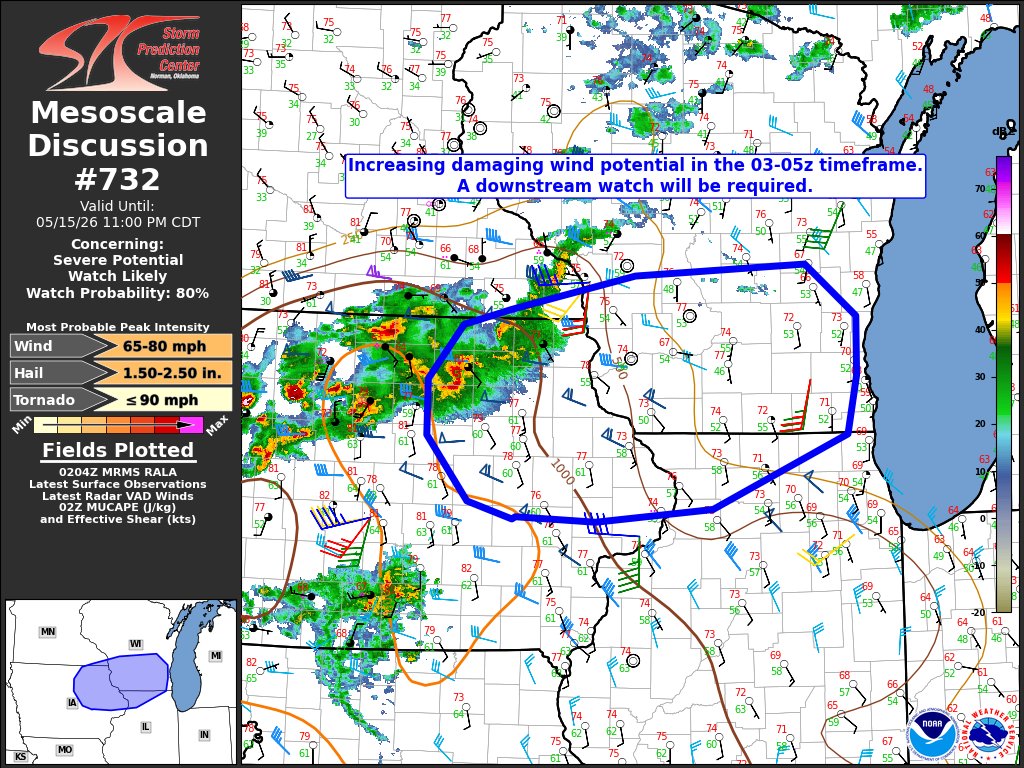 NWS Storm Prediction Center tweet media