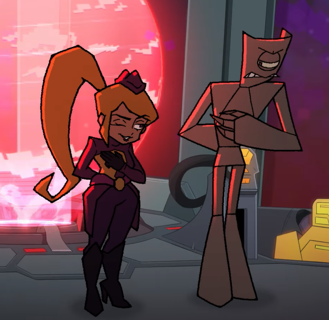 DeadDxd's tweet photo. Kinda disappointed with the GAMEOVERSE pilot, I expected more of a nonstop action type of show, but I guess the whole PTSD trauma as a plot point will always be a thing. I hope it gets picked up and does well regardless, btw these two were my personal highlights https://t.co/RzroDkEMEc