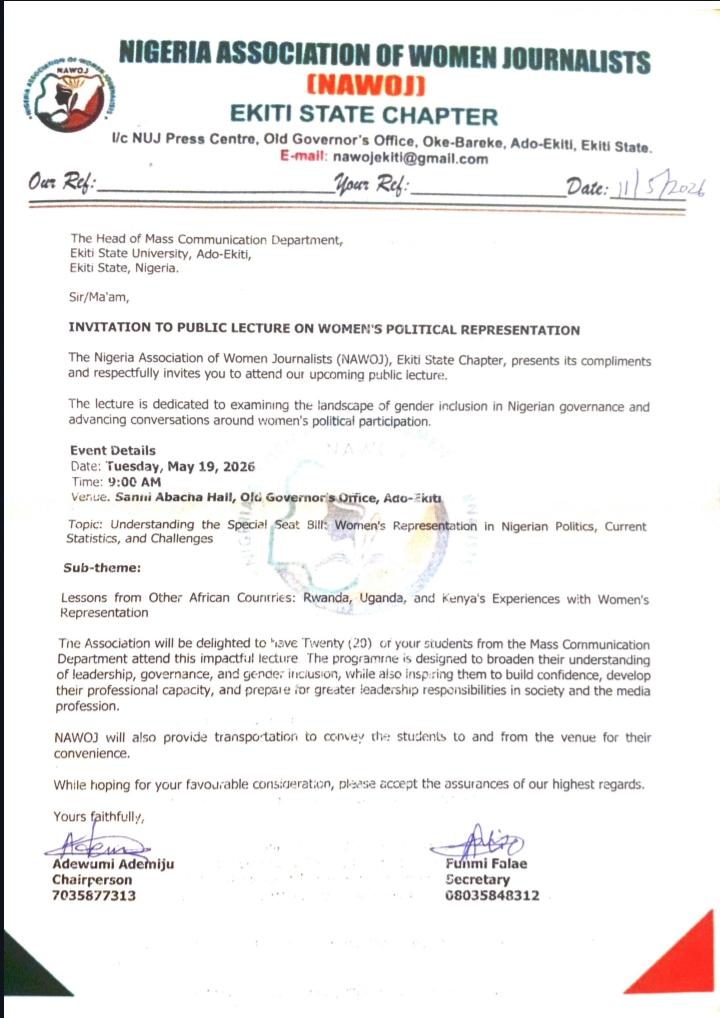 FAMSSACORPRESS's tweet photo. Good evening everyone. 
This is to invite all pressmen to the public lecture organised by the National Association of Women Journalists to be held on 19th of May.

If interested, kindly fill the form below.

https://t.co/hjuFodncQO https://t.co/beRv4E9ruc