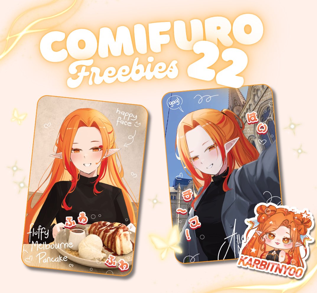 AllenNirvellia's tweet photo. 【CF22 FREBIES】

Awoo semuanyaa! It’s a bit sudden, but you can get my freebies at #CF22 on both days! 🐠🫧

Caranya gampang banget, kalian cuman perlu cari @minkoi_ukoi dan @Tenszchi ✨ 

Dapatnya nanti random ya, gabisa milih; tapi nanti dapat 1 set kok! PC + Stiker ✌🏻 https://t.co/uOtRRlHMsM
