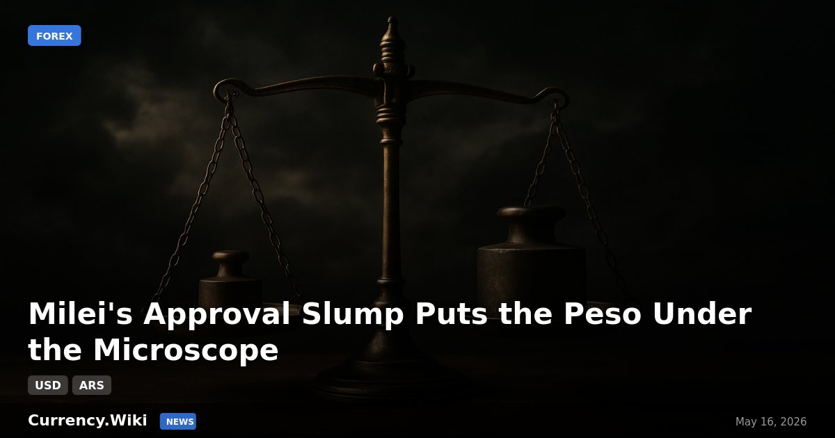 CurrencyWiki's tweet photo. 📊 Milei's Approval Slump Puts the Peso Under the Microscope

https://t.co/WA5F4HtDha

#Finance #Markets https://t.co/aBZ6AivUYT