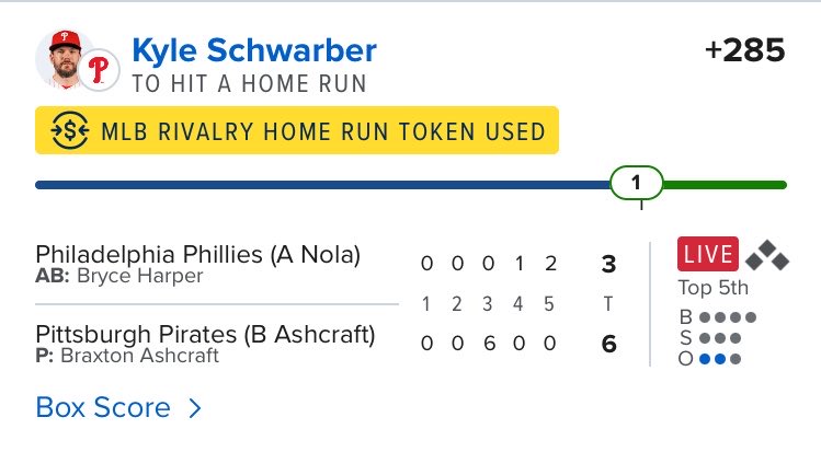 Aside12's tweet photo. Trust your goats 🐐🐐🐐🐐 #Schwarber https://t.co/1CW9fZUw75