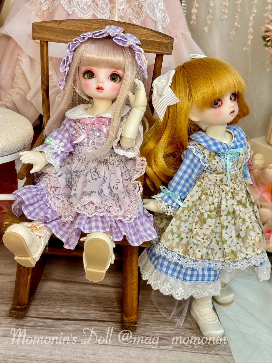 mag_momonin's tweet photo. 夕愛ちゃんが着ている素敵なお洋服は、jurie様（@jun49044261 ）のエプロンワンピースです。
今回も可愛らしいです☺️💓

素敵なお洋服をありがとうございます😆✨ https://t.co/UHLKbYknWv