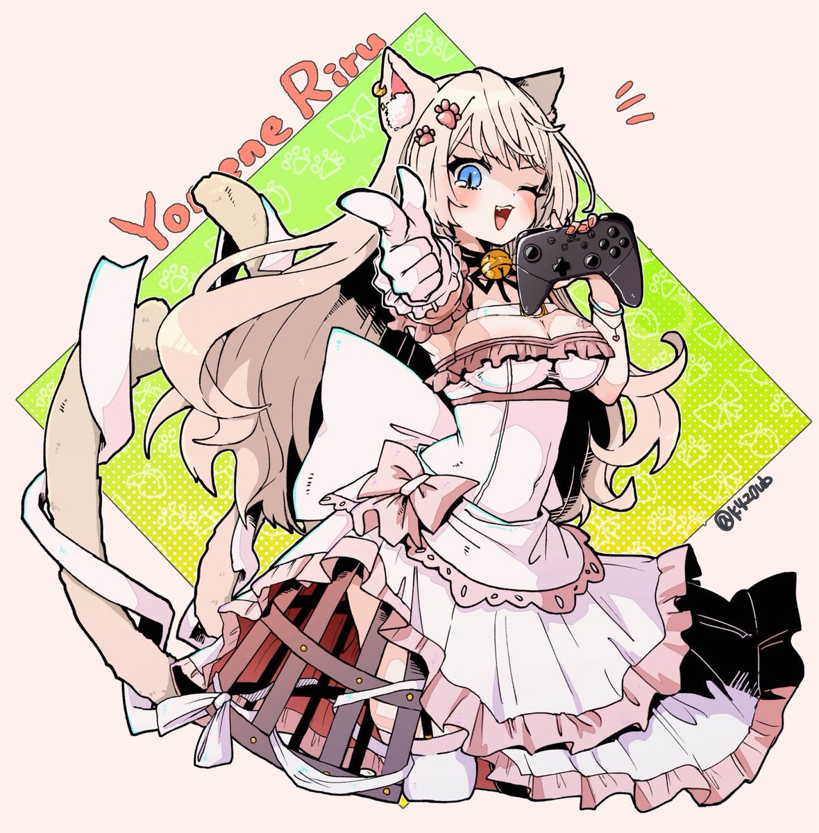 妖芽音りる6月お誕生日おめでとうです🐾🎀🍑 tweet media