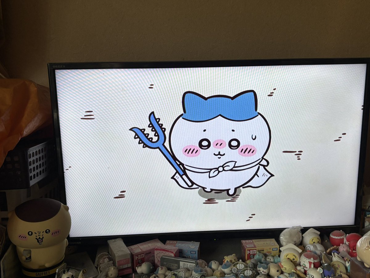 すごっ💦と圧倒されているハチワレに、最後の一撃を頼むッッ‼︎と弟子