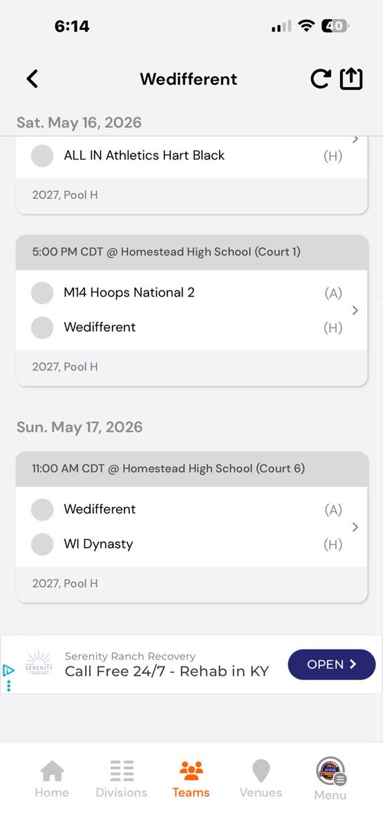 WeDifferent812's tweet photo. Catch our 17u and 16u this weekend at NY2LA in Milwaukee @ny2lasports @NY2LASPORTSLIVE @ny2labasketball https://t.co/CsxSlTG7vB