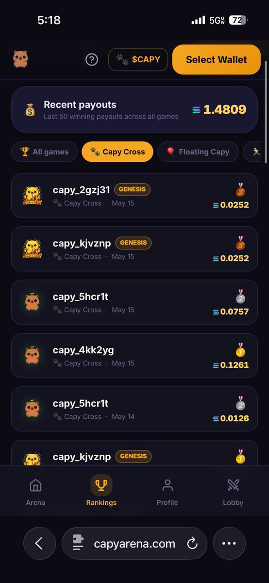 Capy Arena HQ tweet media