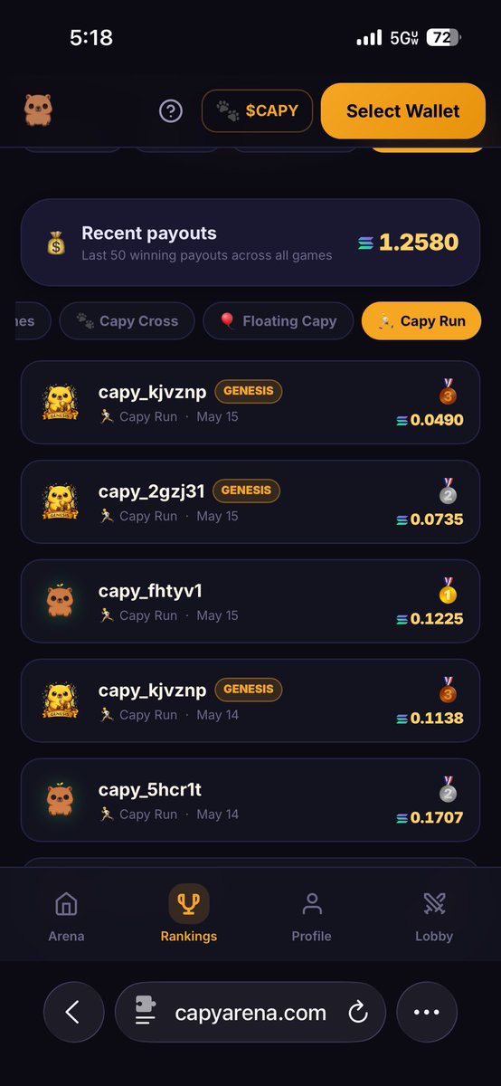 Capy Arena HQ tweet media