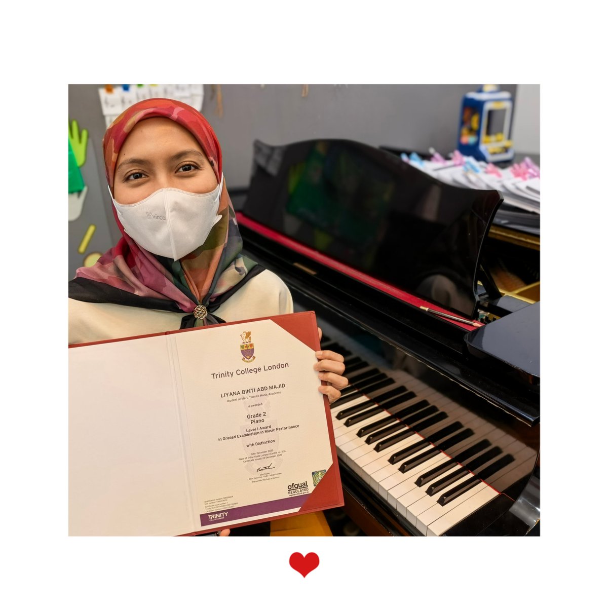 AcademyMeru's tweet photo. [MTMA Fun Learning] Solid deliveries from Liyana (Working Adult) G2 Disntiction. Wow. Cruising to G4❤️💞 

#Selangor
#Klang
#Cyberjaya
#Putrajaya
#Musicteacher
#Pianoteacher
#Violin
#Online
#2yto80y
#merutalentomusicacademy
#6013-932 3368

#https://wa.link/4t336m https://t.co/JmpH30KmBg