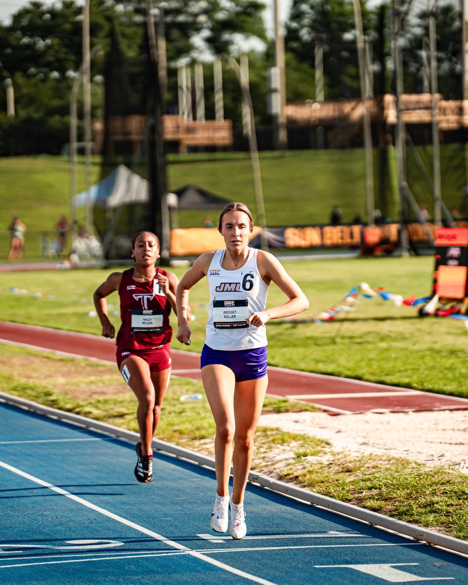 JMUTFXC's tweet photo. Koller is cold 🥶

She won heat two of the 800 meters to punch her ticket to tomorrow's finals!

#GoDukes https://t.co/DIROfhI4JE