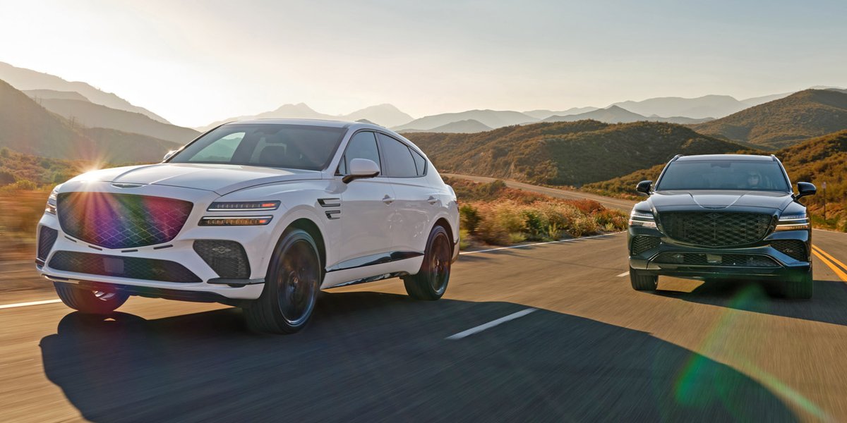 ArizonaDriver's tweet photo. Arriving next week (t.b.confirmed): 2026 Genesis GV80. Box SUV or Coupe? Variables incl 3 engines (highest output on Coupe only), all AWD exc base SUV RWD, 2 or 3 rows on SUV, 2-only on Coupe, wheels 19-20-22", other details. Looking forward to either. #genesisusa #genesisgv80 https://t.co/0YXQCxHyf0