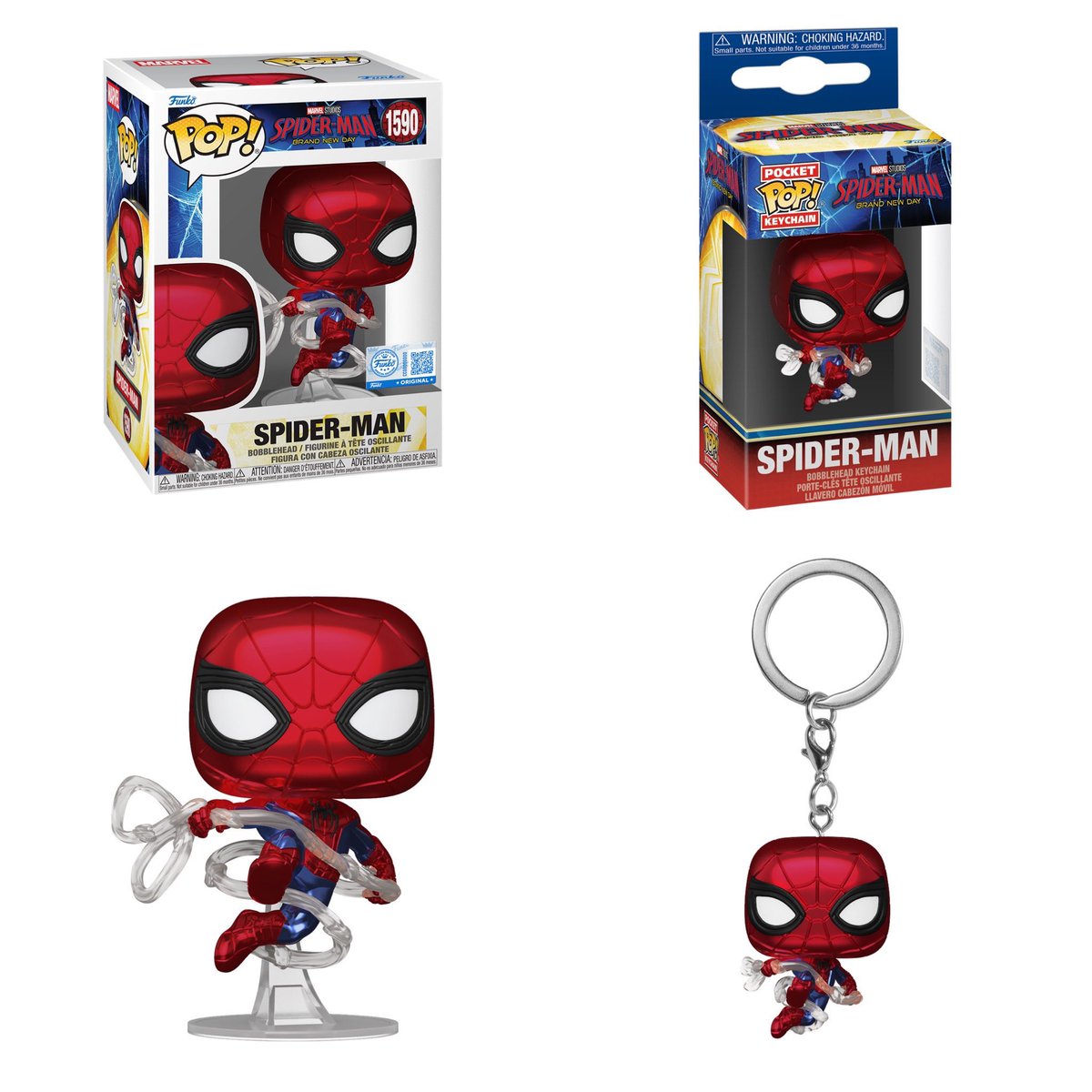 DisTrackers's tweet photo. Hot Topic exclusive Metallic Spider-Man Pop &amp; Keychain are in stock at Funko!
.
https://t.co/j2J86KkMjC
.
#Ad #Marvel #SpiderMan #Funko #FunkoPop #Collectibles #SpiderManBrandNewDay https://t.co/rQiH7Qq1ol