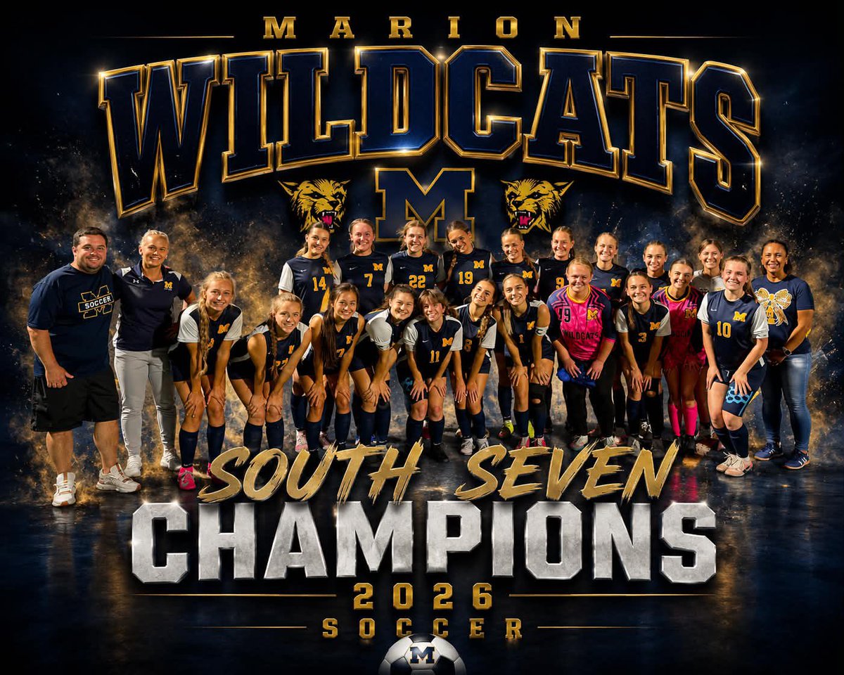 MarionWildcats's tweet photo. What a week for Marion Athletics! Our Cats claimed three conference championships! Huge shout out to Ryan Zeigler for the graphics! 📸 https://t.co/EuDwy4948x