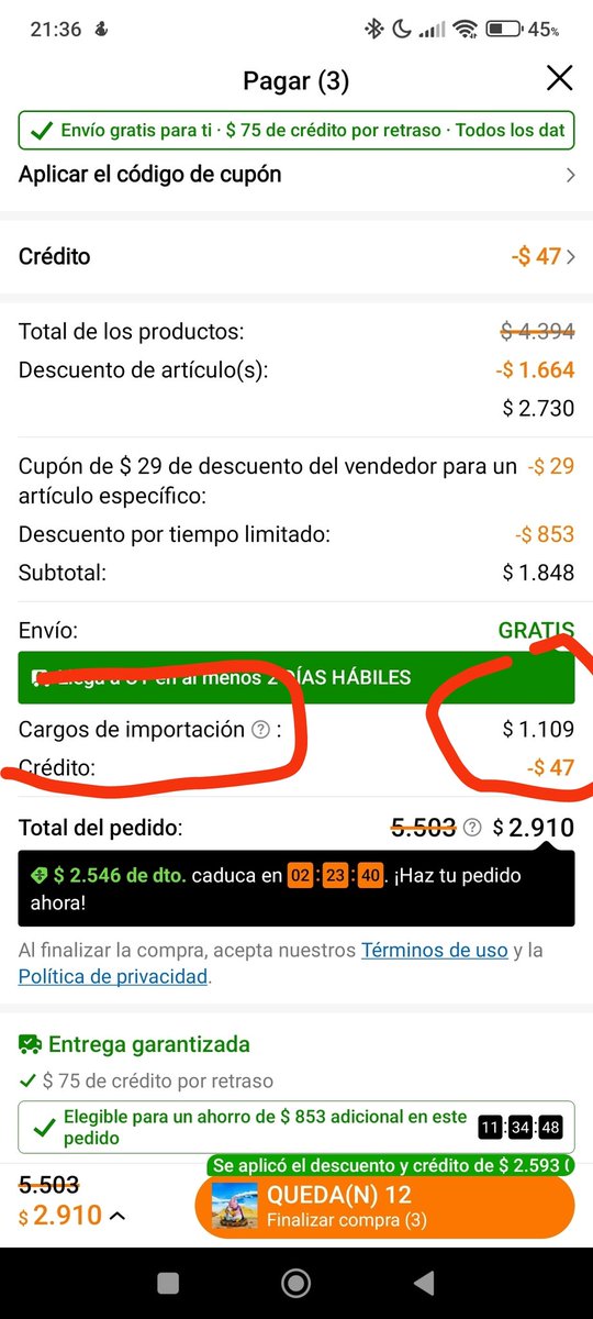 fmedrano242's tweet photo. El impuesto a temu en Uruguay se fue a la mierda. Casi 100% un robo! Cuando las empresas traen desde china y marcan el 300% a 500% sobre el costo para venta al público! 🔥🔥🔥 https://t.co/U4edFXNouK