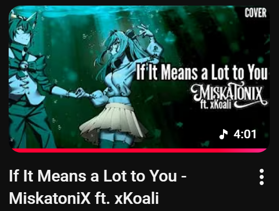 Jofisshh's tweet photo. BIG FRIDAY DROP!!!

GirlyPopsVT dropping a cover of I Won't Say I'm In Love from Hercules

and

Miskatonix dropping a cover of If it Means a Lot to You by A Day to Remember featuring guest vocals from the @xKoali_ ! https://t.co/rVs3e2AgMW