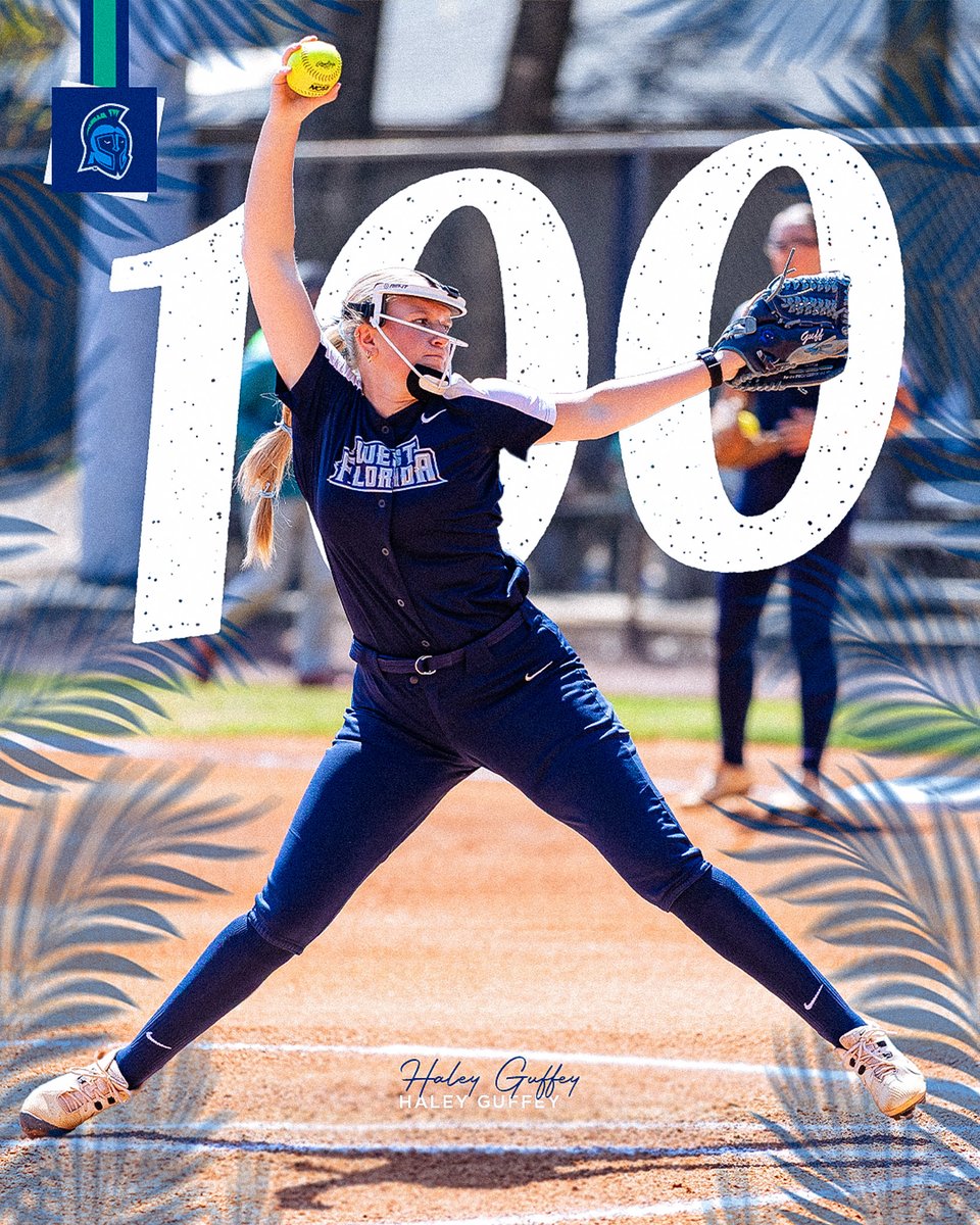 UWFSoftball's tweet photo. Keeping it 💯 

Congrats to Haley Guffey on 100 career wins!

#goargos https://t.co/UiWQsRfKOM