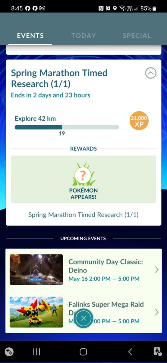 Master_Angelus's tweet photo. @NianticHelp What about players whose Adventure Sync has never worked properly? I’ve had it on the whole time and it still doesn’t track correctly. Adding up my walking distance from Tue–Thu puts me well over the task requirement, yet the game only shows 19 km. https://t.co/VGQDyFwkIo