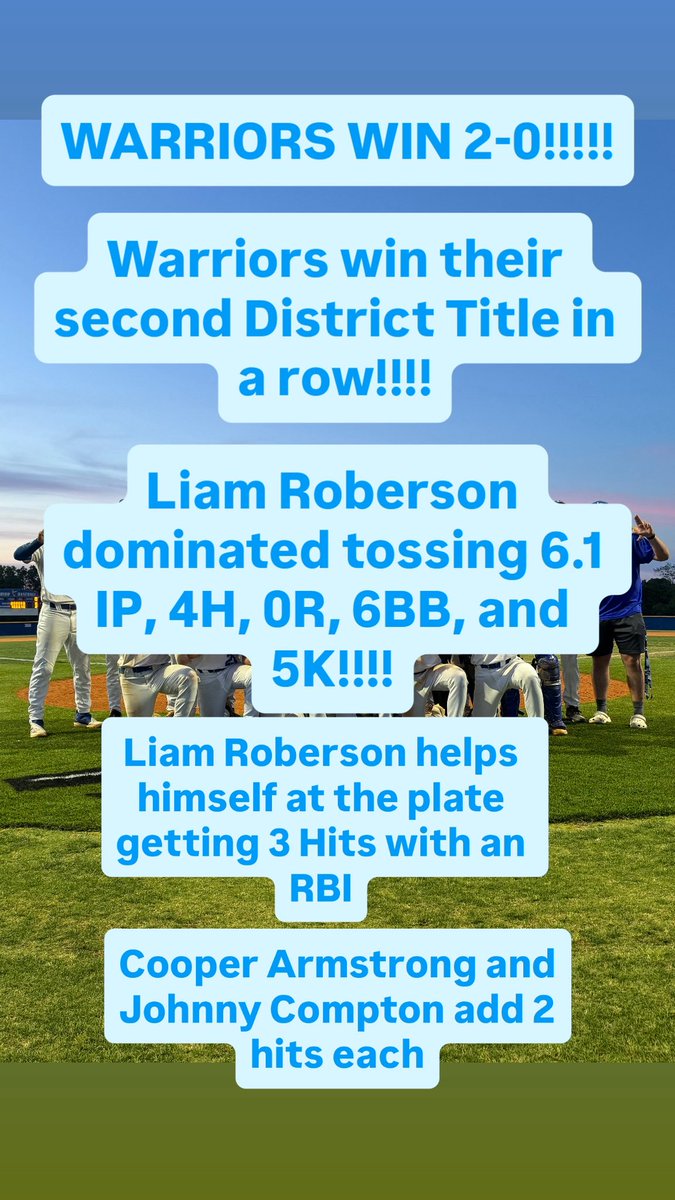 Indian Land Warriors Baseball tweet media