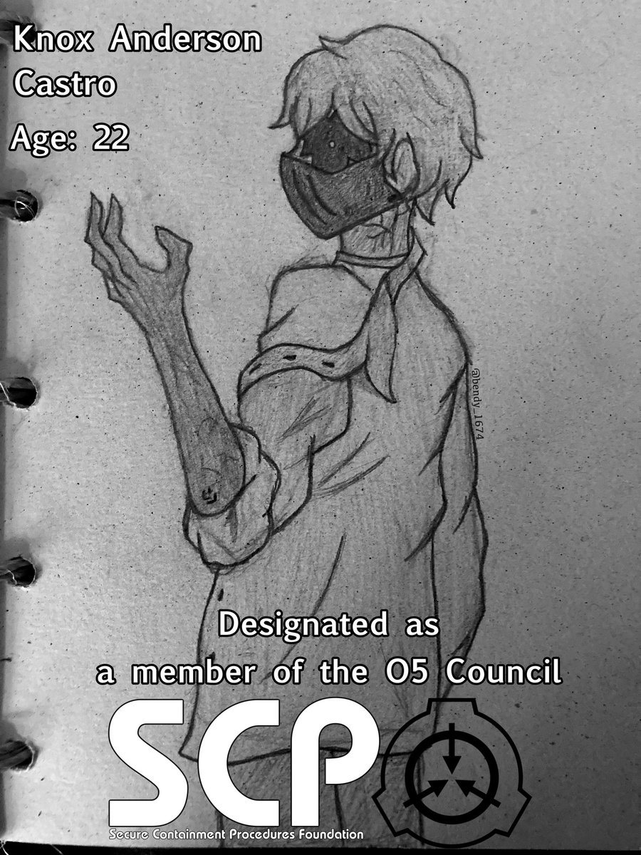 bendy1674's tweet photo. “Groups of Interest” part 2.5/3

Knox Anderson Castro was designated by the main O5 Council as the member “O5-I” and also their spokesperson.

+
.
.
.
.

#drawing #traditionaldrawing #scpfoundation #ocdrawing #oc https://t.co/nC8tiDadw8