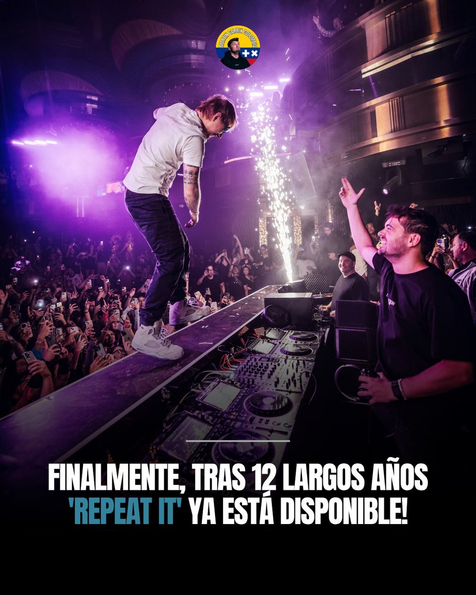 GarrixerCOL's tweet photo. 'REPEAT IT' FINALMENTE ESTÁ DISPONIBLE!! 🔄❤️

Después de 12 largos años, por fin tenemos la tan ansiada colaboración entre Martin y Ed Sheeran, y ojo al dato, Martin confirmó que la versión acústica y la de 2015 saldrán uy pronto!

¿Qué les pareció está collab entre Martin y Ed? https://t.co/WhGTdIDZF4