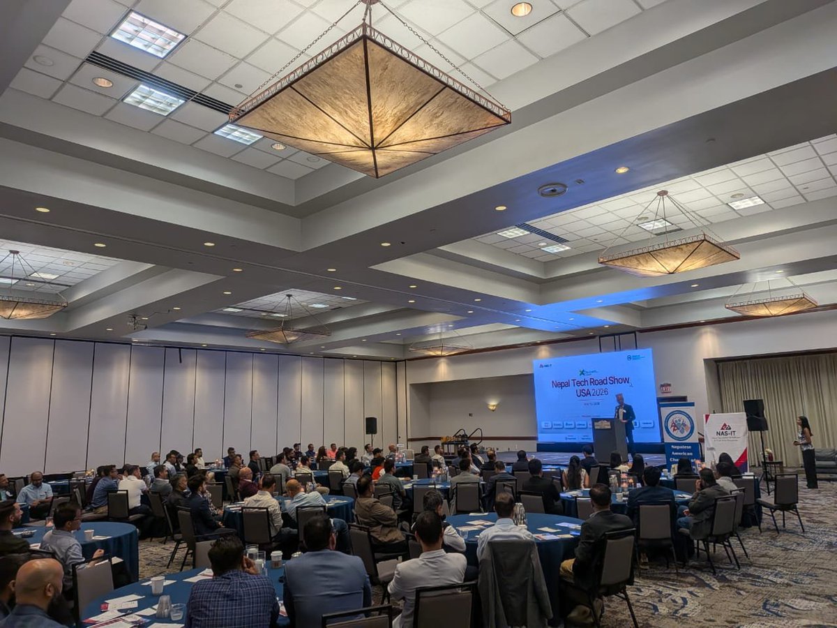 ubdrain's tweet photo. Happening Right now. NAS-IT Tech Roadshow in Dallas. 

Showcasing  Nepal's Tech potential to our diaspora and larger audience. 

https://t.co/fQq7HRQyHs https://t.co/gmJ66Gke08