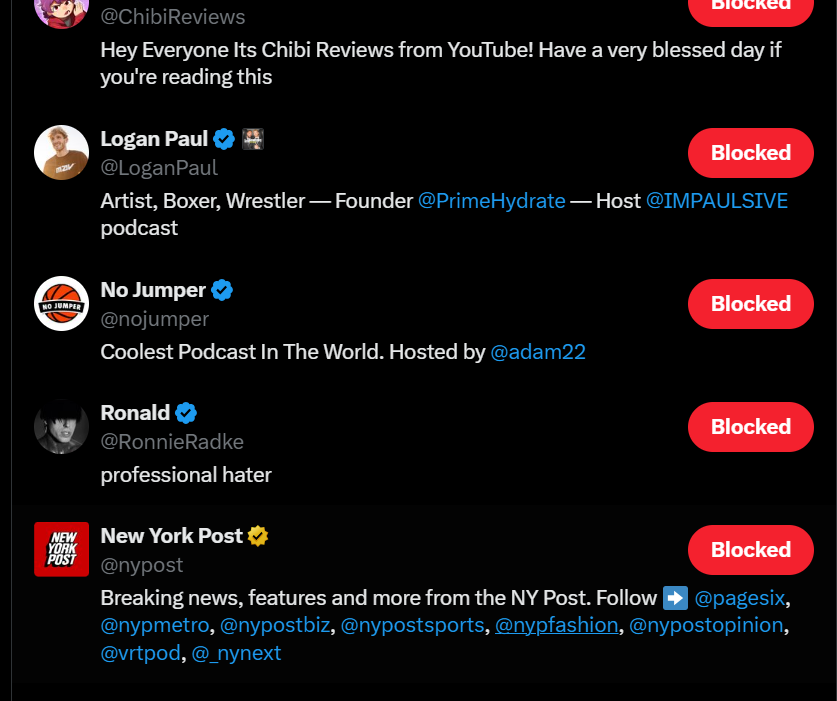 orangemightsail's tweet photo. updated block list
#assertingdominance https://t.co/zfd9gucakt