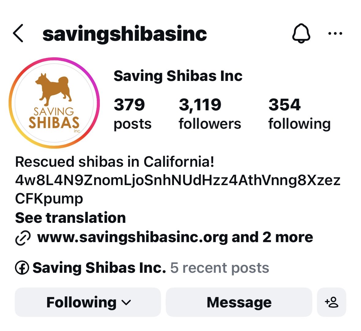 MWXDiamondhand's tweet photo. @PWalker0x 🚨 

🐕 

🚨 

🍀 Save a Shib 

All fees Donated 

4w8L4N9ZnomLjoSnhNUdHzz4AthVnng8XzezCFKpump https://t.co/VZDw9QycZm