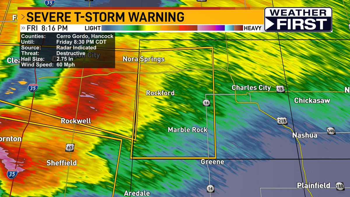 iowasnewsnow's tweet photo. A Severe Thunderstorm Warning has been issued until May 15, 2026 9:00PM for Floyd Counties. #iawx https://t.co/rwigEs8z1w
