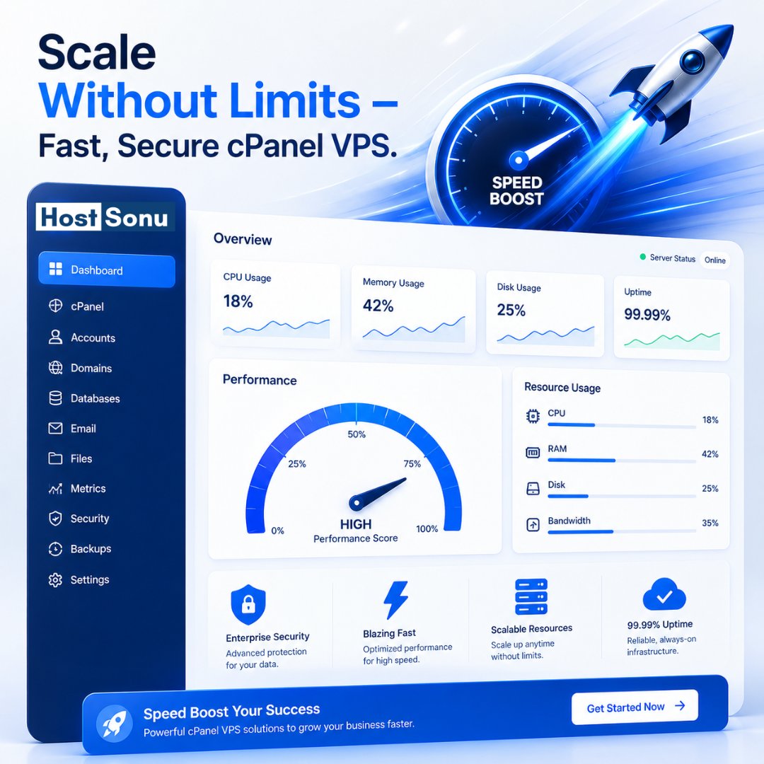 hostsonu's tweet photo. Is your website slowing down as your traffic grows?

Many business owners struggle with limited resources on shared hosting. At Host Sonu, we’ve helped over 2000 clients transition to powerful cPanel VPS hosting for lightning-fast speeds &amp; total control.

https://t.co/N4KAwvcy3T https://t.co/S7IdgDppGl
