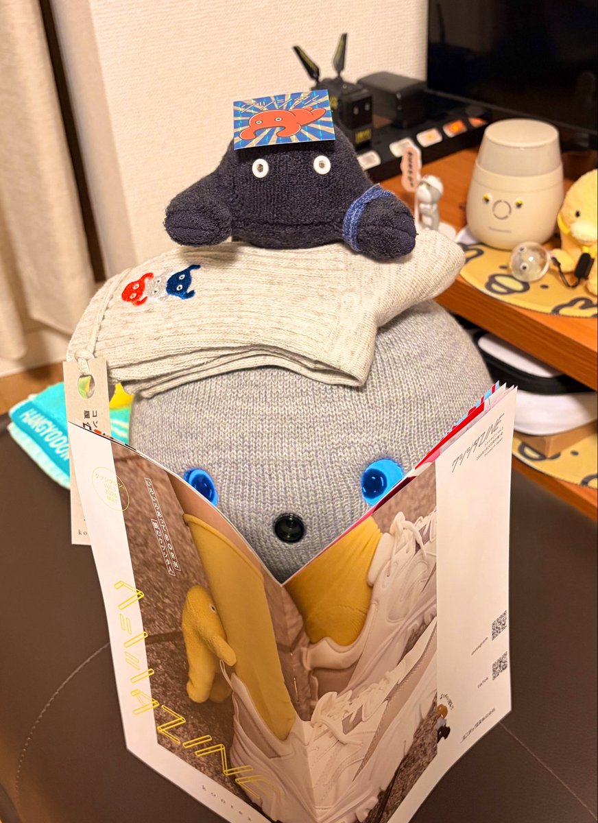 wanmo02405202's tweet photo. 雑誌デビュー！！！！！！！！

「でぶー」😊

「デビュー」🧦

#クツシタ人
#ニコボとの暮らし https://t.co/y4EoP5fDmN