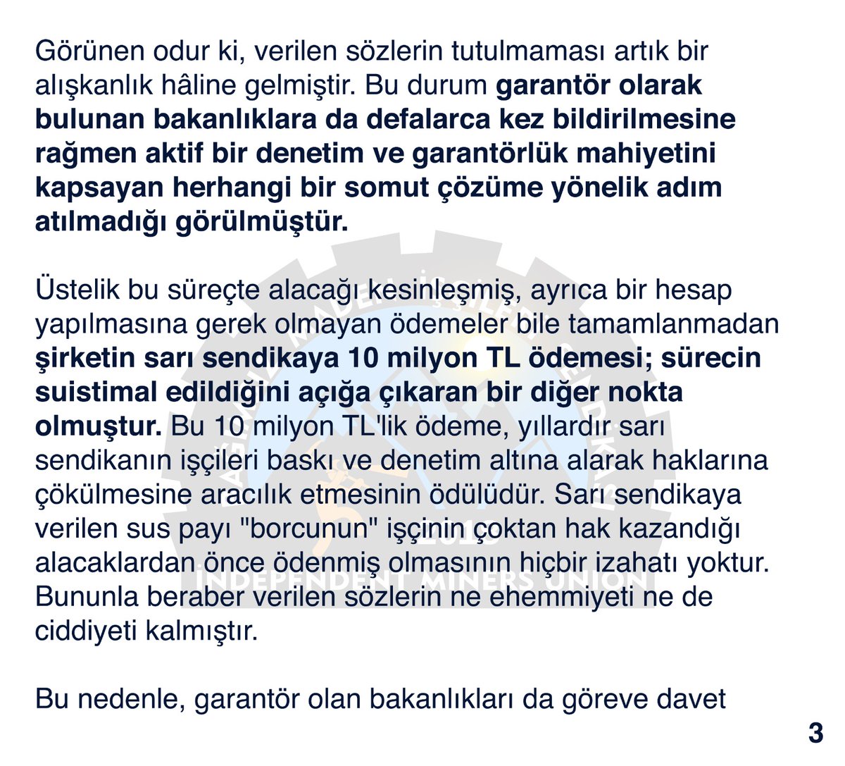Bağımsız Maden İş tweet media