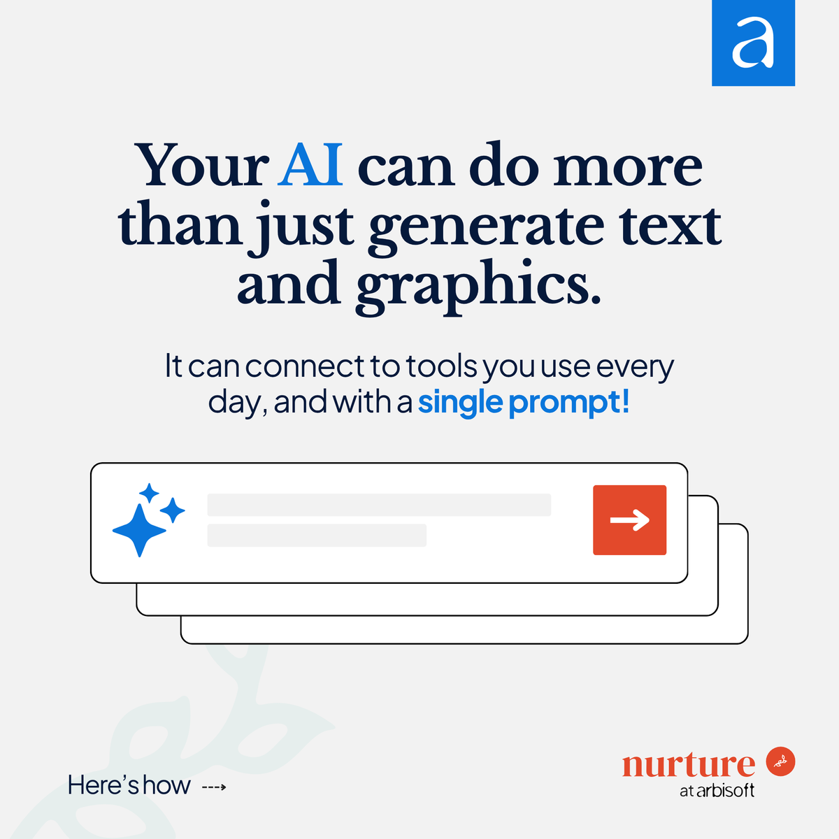 arbisoft's tweet photo. At Nurture, we're experimenting with how AI connects to the tools we already use.
One casual prompt. Real work done.

🔗 Explore what the Nurture lab is building: https://t.co/m42TShszUn

#ProductDesign #AITools #Arbisoft #Nurture https://t.co/aKiDM3t7dF