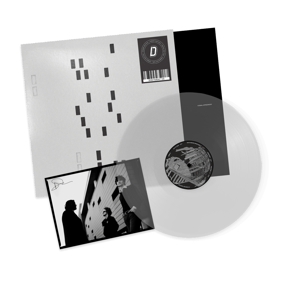 SoundKnowledge_'s tweet photo. New on @dinkededition from Stoke-On-Trent's avant-garde pop trio Formal Sppeedwear
Dinked Edition 416: Formal Sppeedwear - Punch Card
● Ultra clear LP
● Alternative colour die-cut sleeve
● A5 print
● Hand-signed &amp; numbered edition
● /350
● 11.09.26
#DinkedEdition https://t.co/ILylsIJHJH