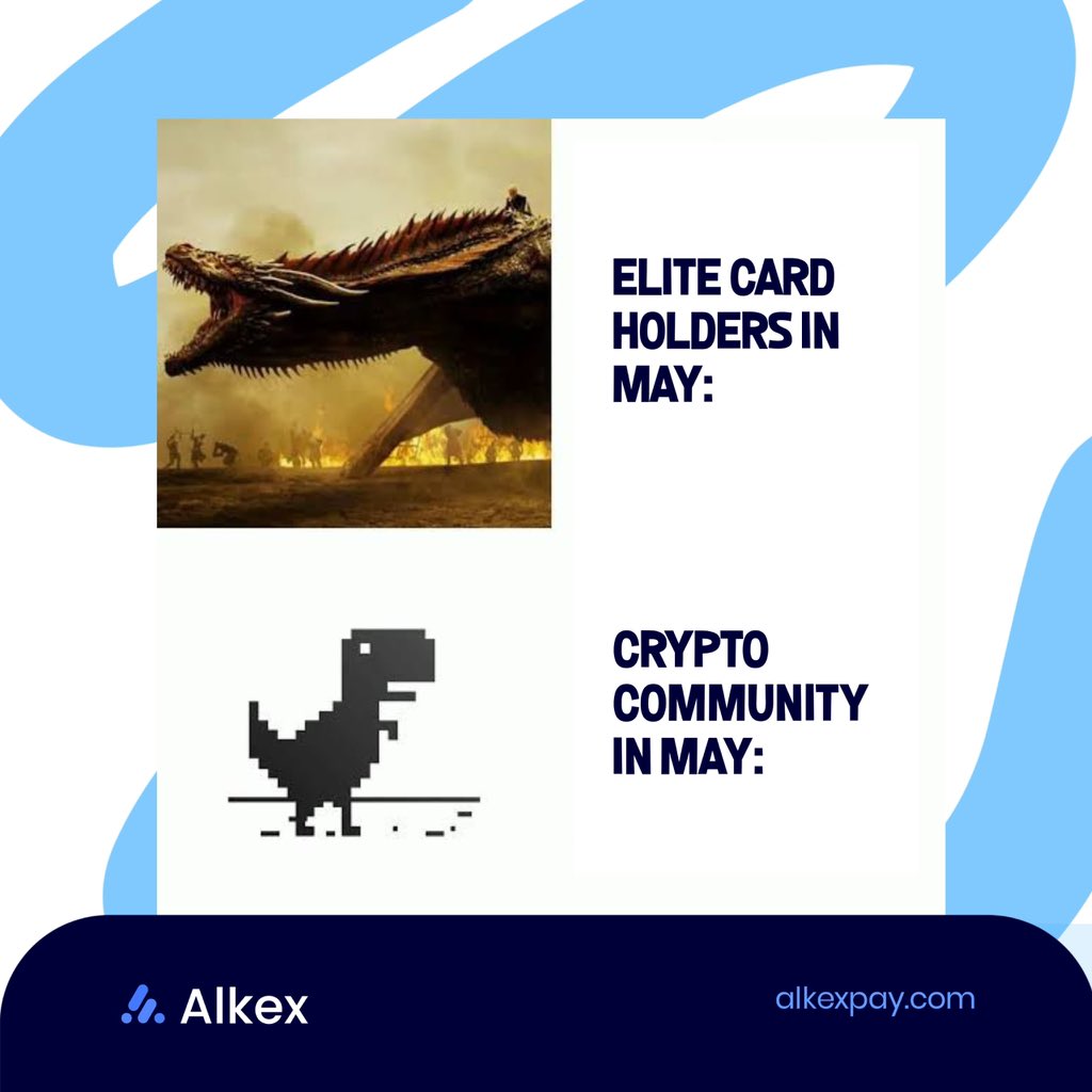 Alkexpay's tweet photo. Slow Market ???

Elite users still spending comfortably 😌💳

Higher limits. Lower fees. More flexibility.

Because real crypto utility should work in every market condition.

Get Started : https://t.co/24wLCQ3tBh https://t.co/QK5ztbJAvQ