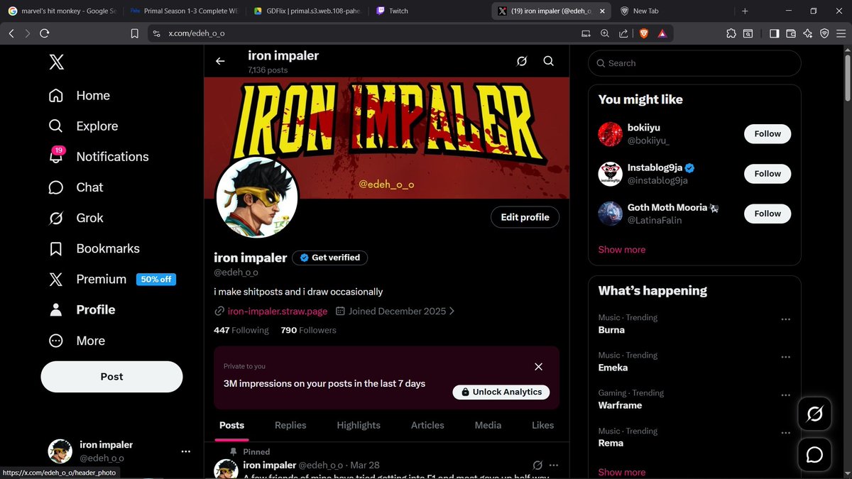 iron impaler tweet media