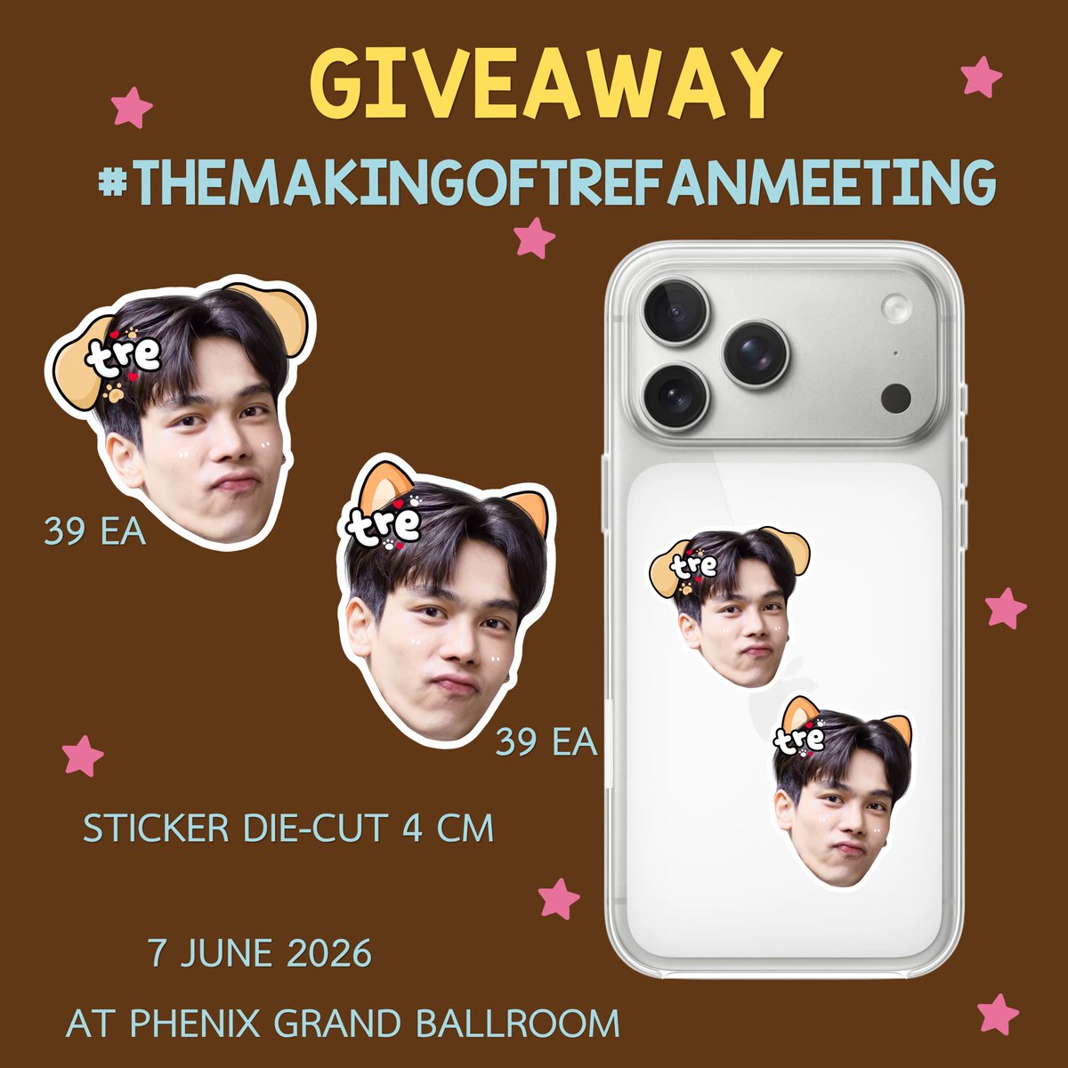 worsor_'s tweet photo. ( 🧏🏽⭐️ ) pls kindy rt  ♡  

Giveaway for #THEMAKINGOFTREFANMEETING
from @srabua39 &amp; me 
—  7 june 2026 
at - PHENIX GRAND BALLROOM
⏰ tba
pls rt &amp; show this tweet kub 
/
#treporapat #ตรีภรภัทร https://t.co/CyNwHbyr3E