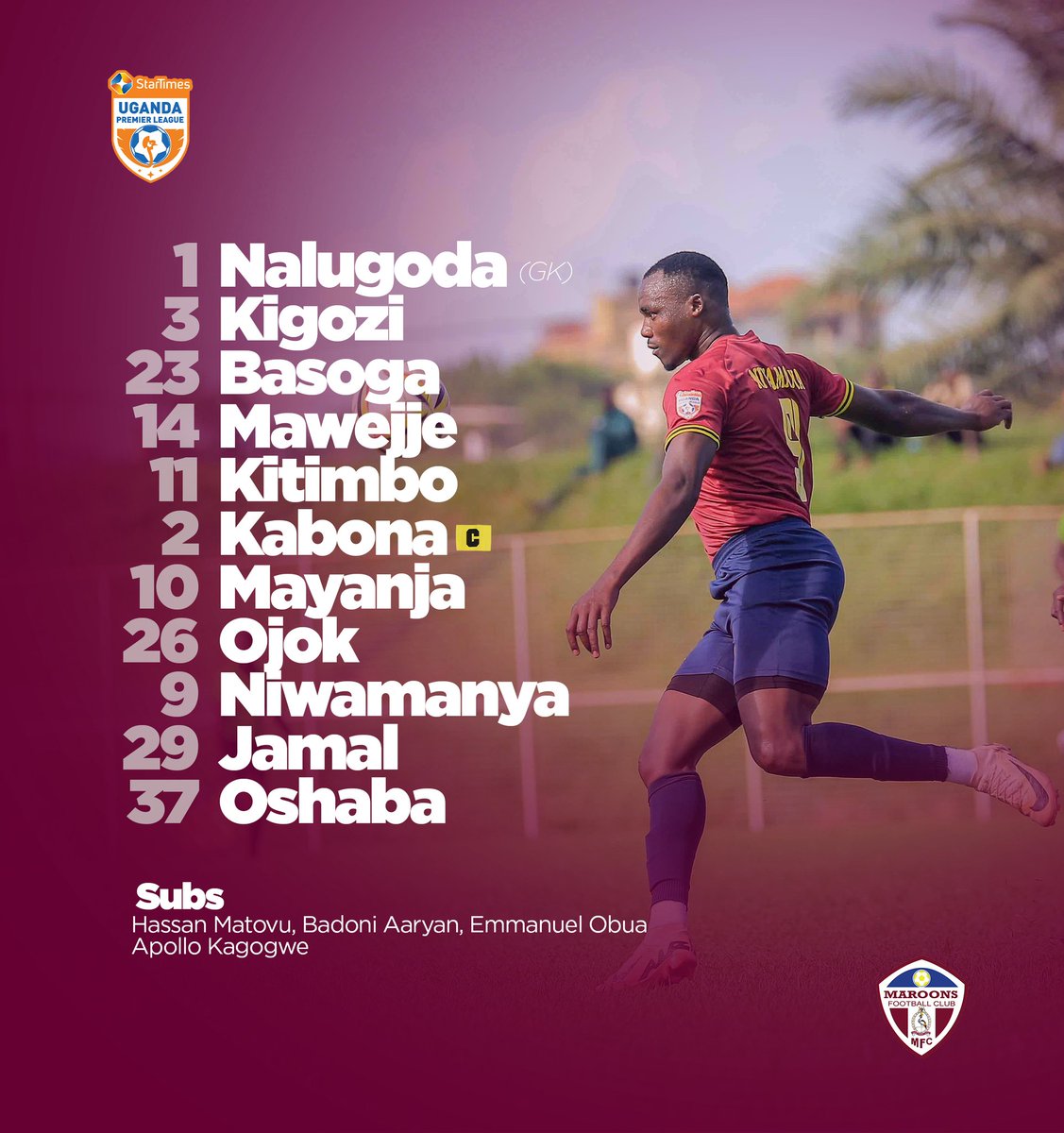 Maroons FC - Official tweet media