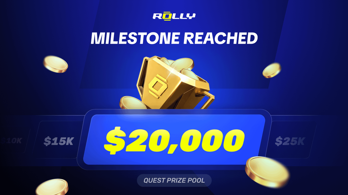 rolly_onchain's tweet photo. Prize pool just smashed $20,000.

Bag keeps growing. Bring your squad, stack it up.

https://t.co/PabWoSMNfK

Keep on rollin' https://t.co/YelWCVdlQU