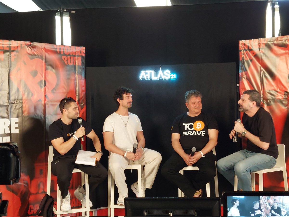 st3b1t's tweet photo. @marcocostanza_ @crypto_gateway @mammadori @Rikki6ixx on @Atlas21_ita #BitcareForum2026 https://t.co/p7lFln9C8J