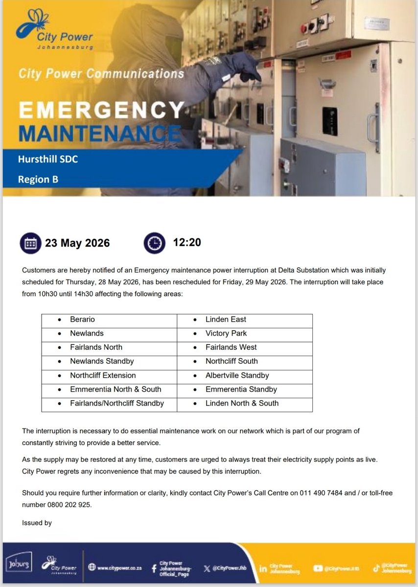 Outage details