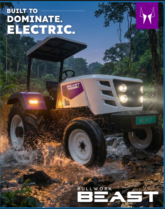 BullworkEV's tweet photo. ⚡ The King of the Jungle is Electric. 
In the heart of the wild, where the terrain is brutal and the conditions are unforgiving, true power doesn't need to roar. It just delivers. 
https://t.co/RGy57aiJSp
#BullworkMobility #BEAST9696E #EV #ElectricTractor #DeepTech #MakeInIndia https://t.co/MU8pvmSedZ