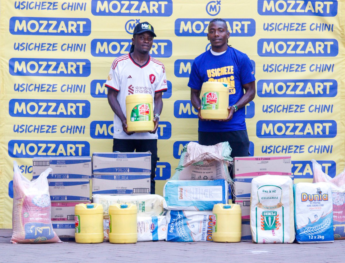 FKFCup's tweet photo. Kenya Police defender, Abud Omar, donated his Mozzart Bet Cup Humanitarian cheque to Mathare Kids Talent Hub. 

#MozzartBetCup https://t.co/Z45zTa6P3z